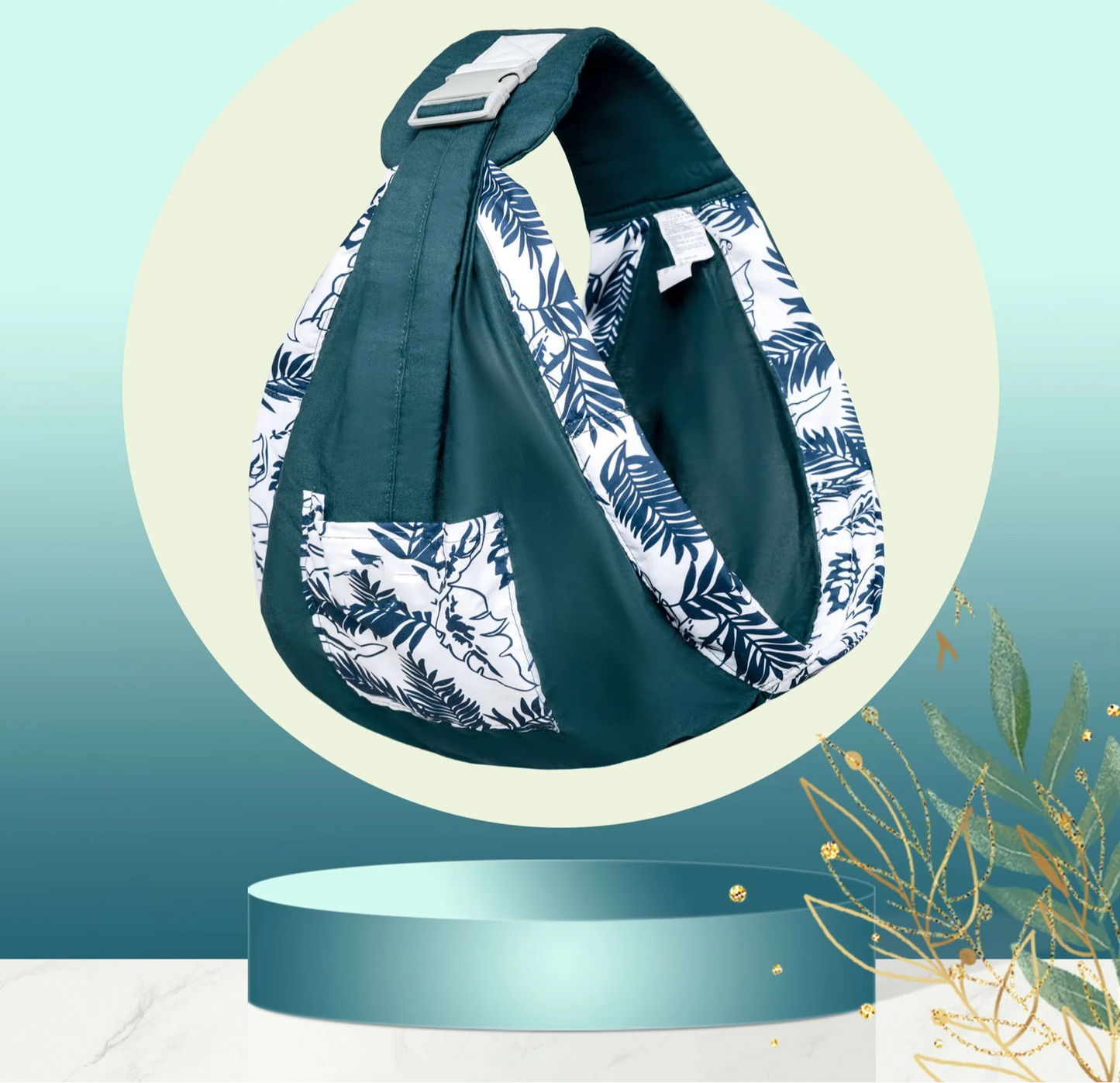 Écharpe de portage bébé & allaitement avec anneaux
