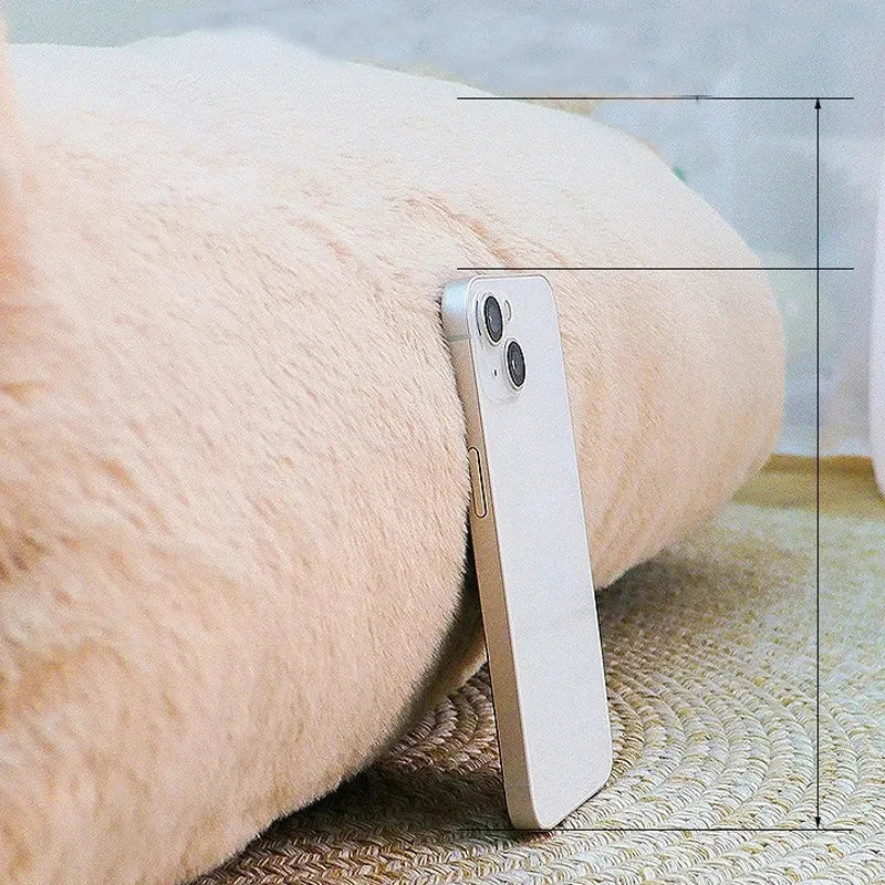 Sofa douillet en peluche pour chat et chien