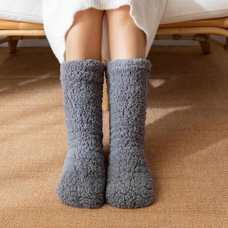 Coral fleece cocoon socks