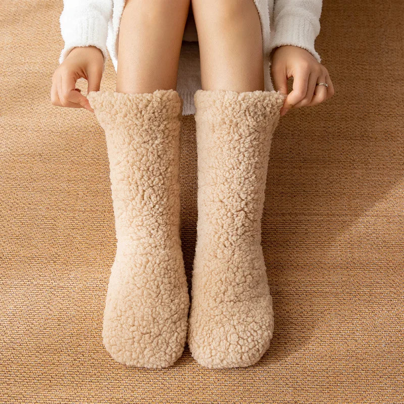 Coral fleece cocoon socks