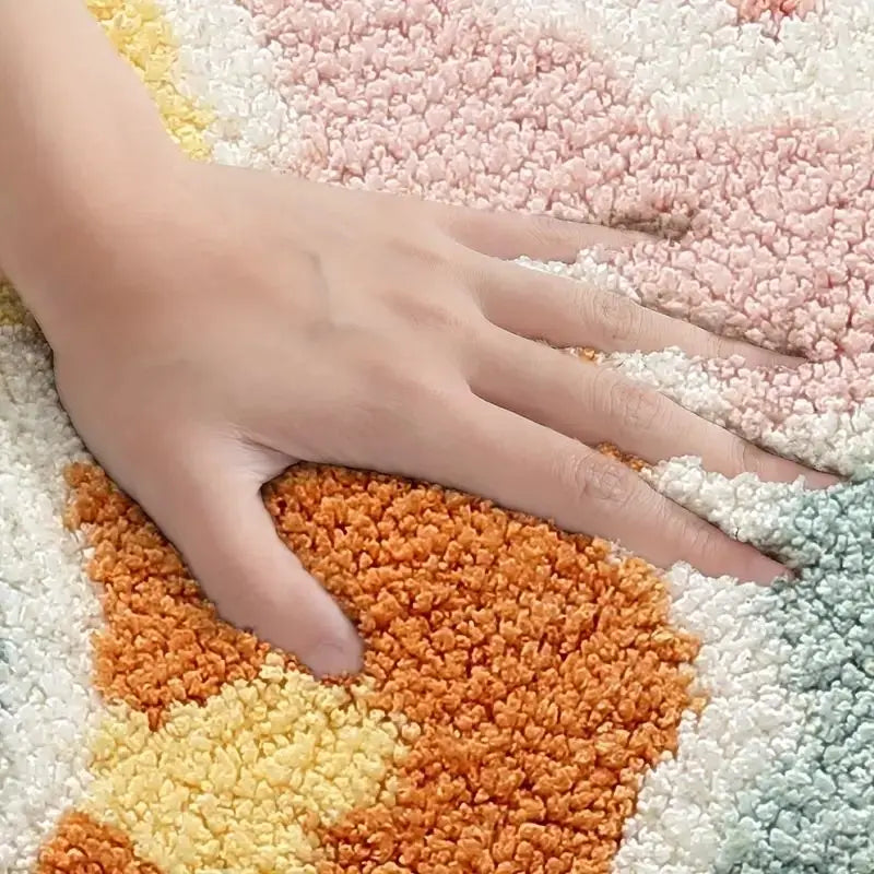 Cute and soft microfiber bath mat