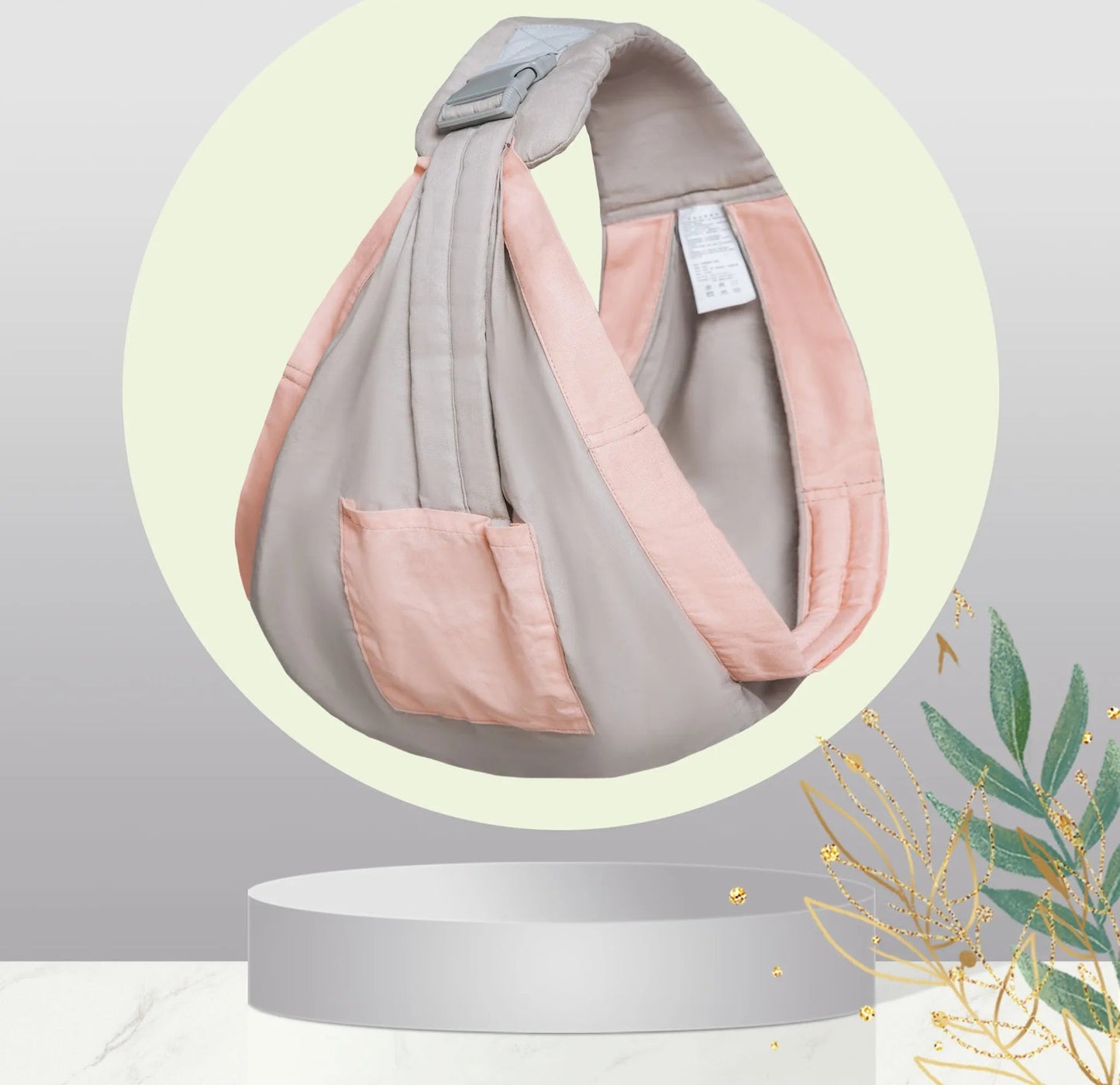 Écharpe de portage bébé & allaitement avec anneaux