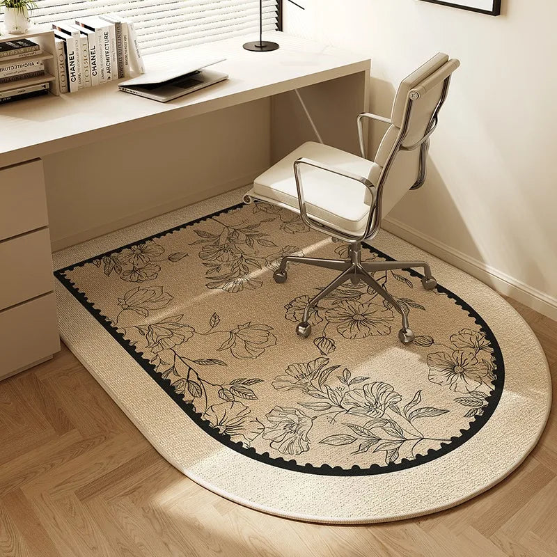 Tapis Demi Rond Antidérapant Pour Chaise De Bureau Ou Coiffeuse
