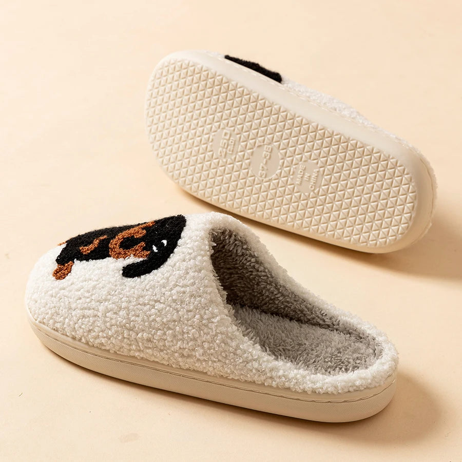 Chausson teckel en peluche pour femme, le petit détail qui fait sourire