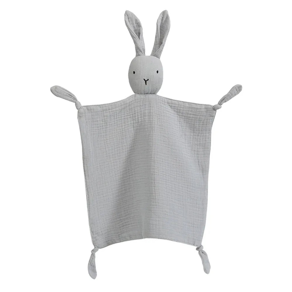 Doudou lapin en coton doux pour bébé 3-24 mois