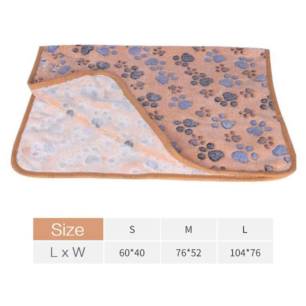 Ultra-soft velvet blanket for dogs and cats