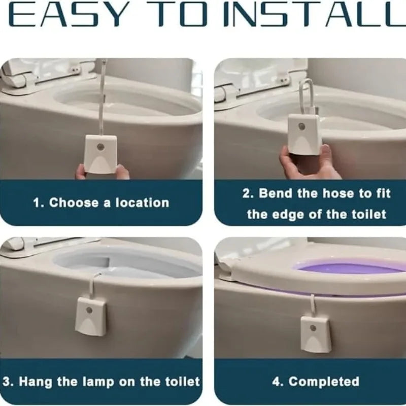 Night lights for toilets with motion detection