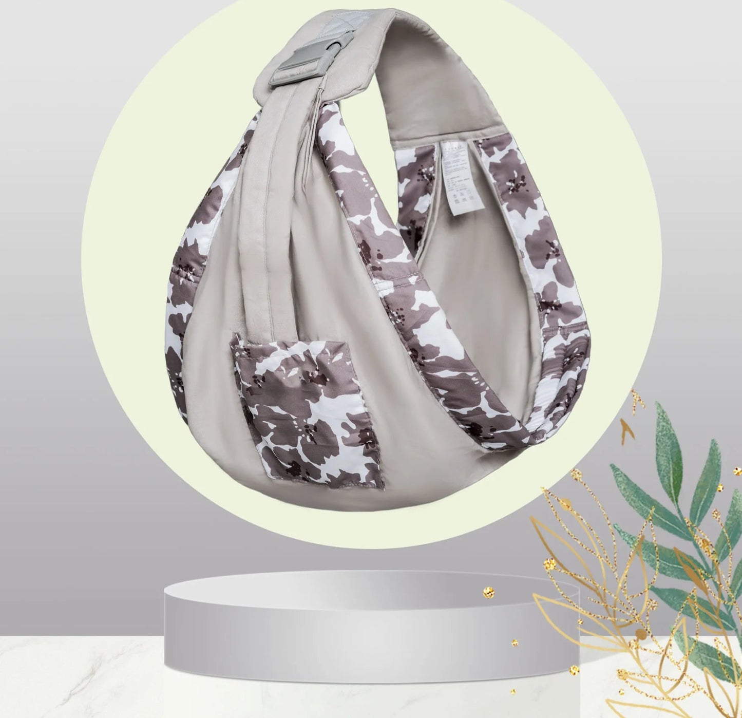 Écharpe de portage bébé & allaitement avec anneaux