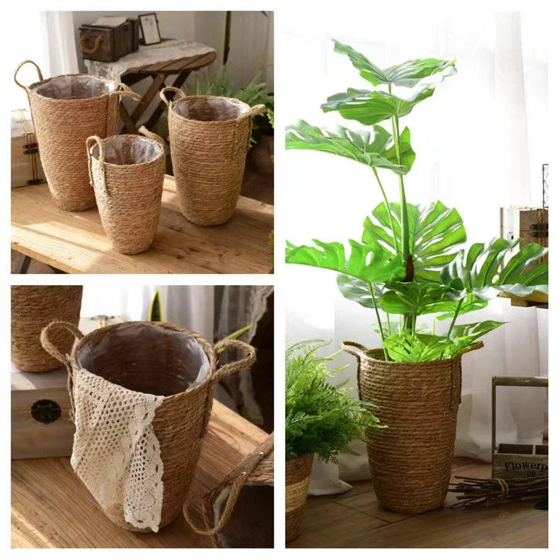 Natural woven wicker basket – decoration and storage