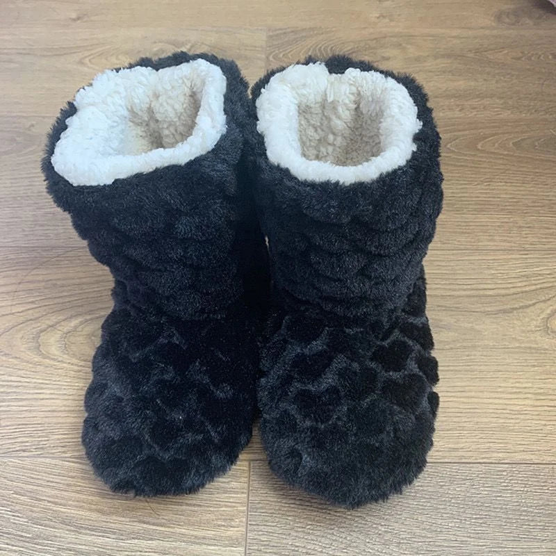 Thick winter slippers