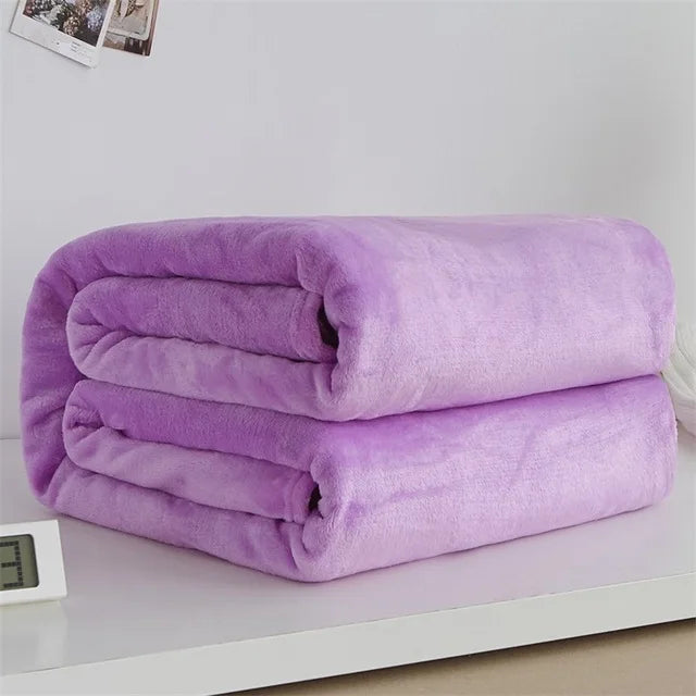 Faux fur blanket