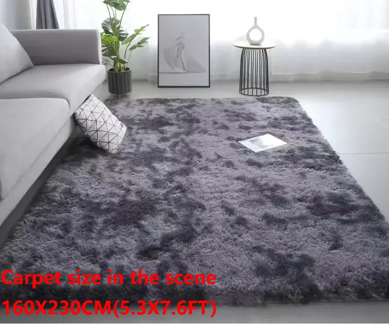 Tapis ultra doux antidérapant et lavable pour salon et chambre