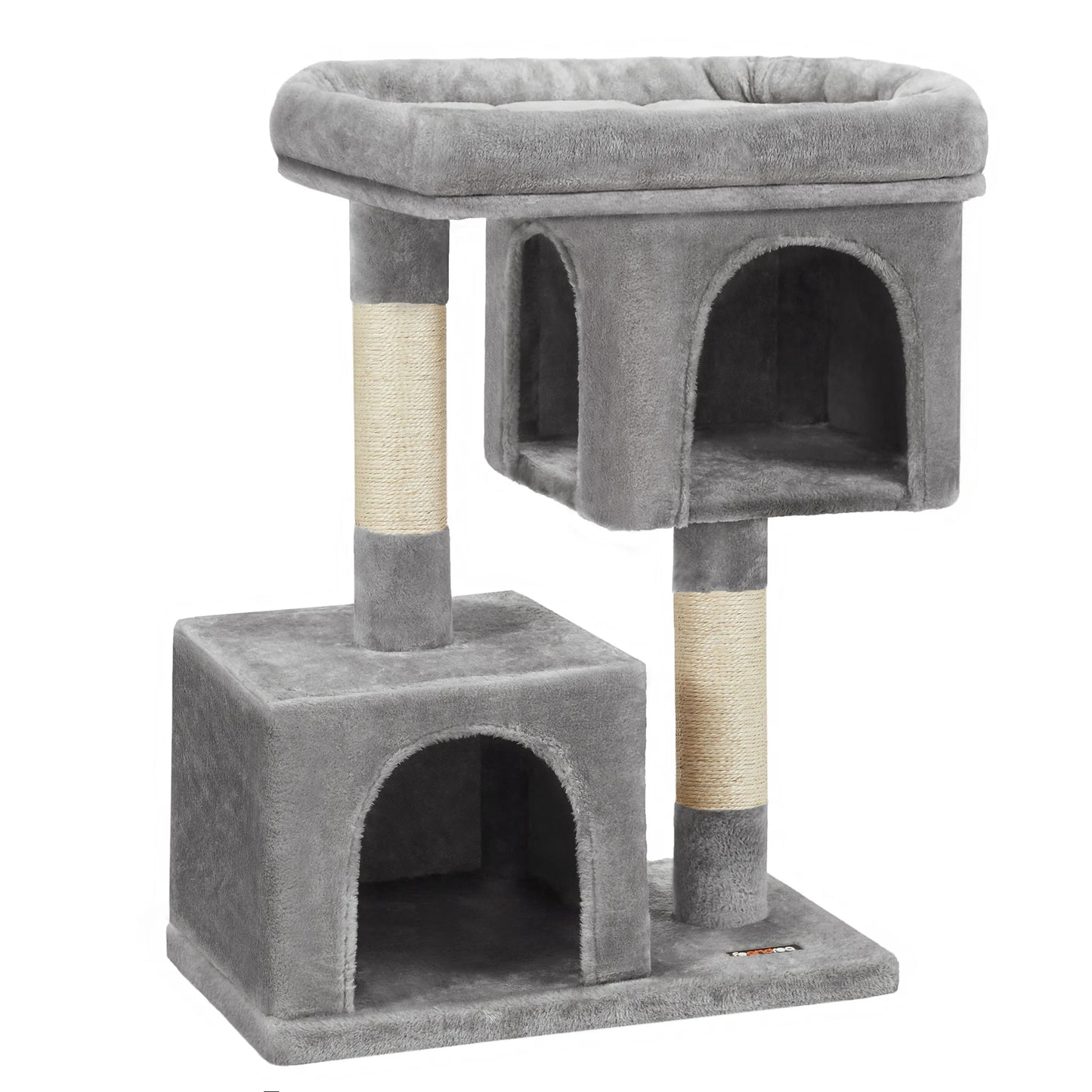 Arbre à Chat – Double niche, griffoir et plateforme douillette