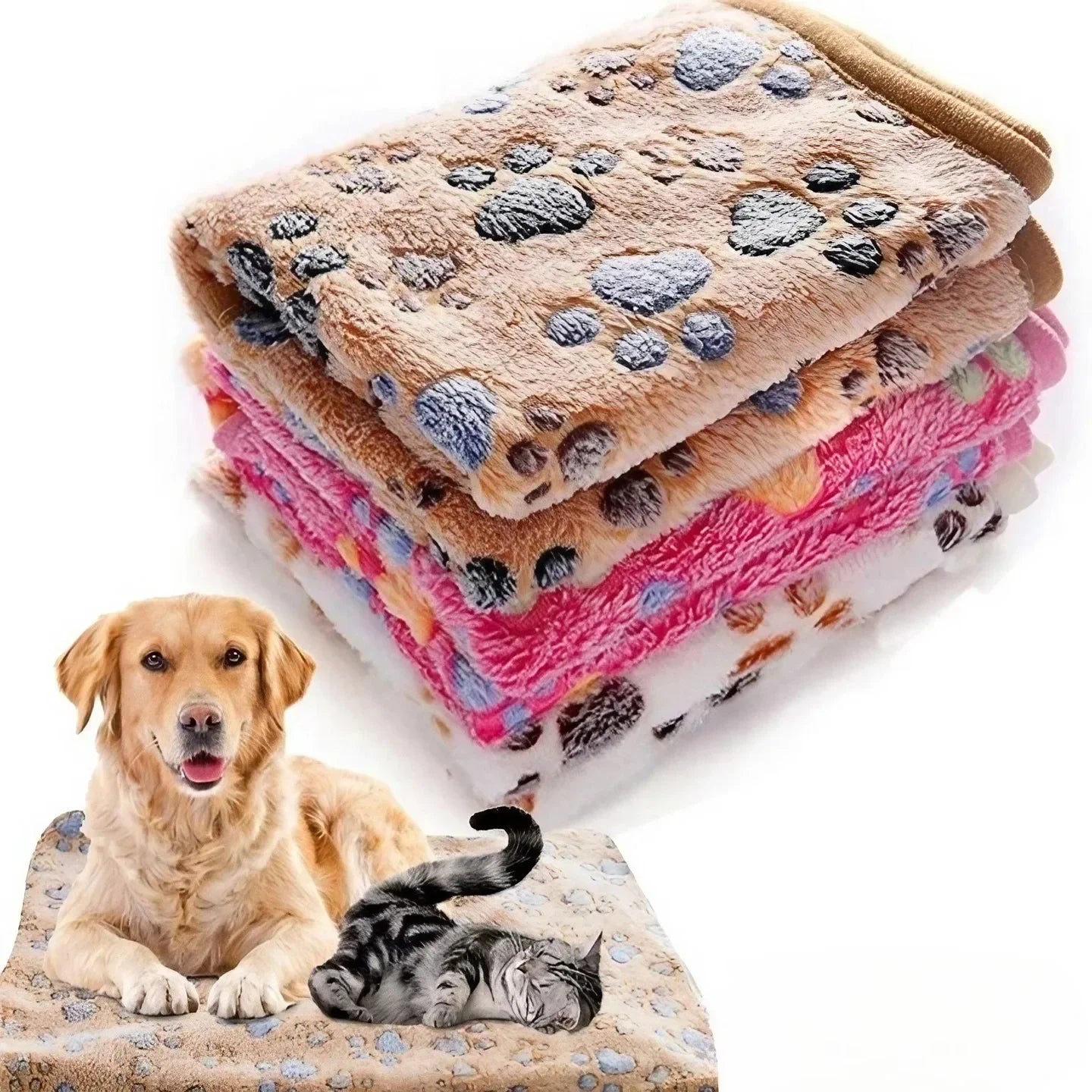 Ultra-soft velvet blanket for dogs and cats