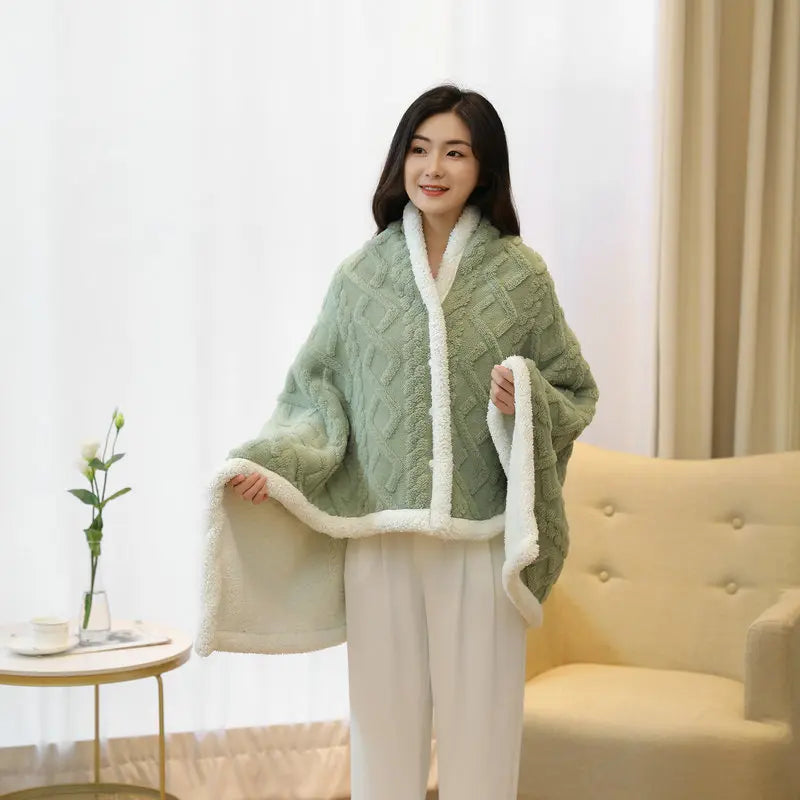 Cape - Soft and warm blanket with buttons