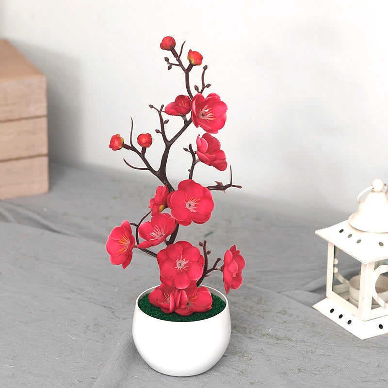 Bonsaï artificiel 30 cm en tissu avec pot – Plante déco zen