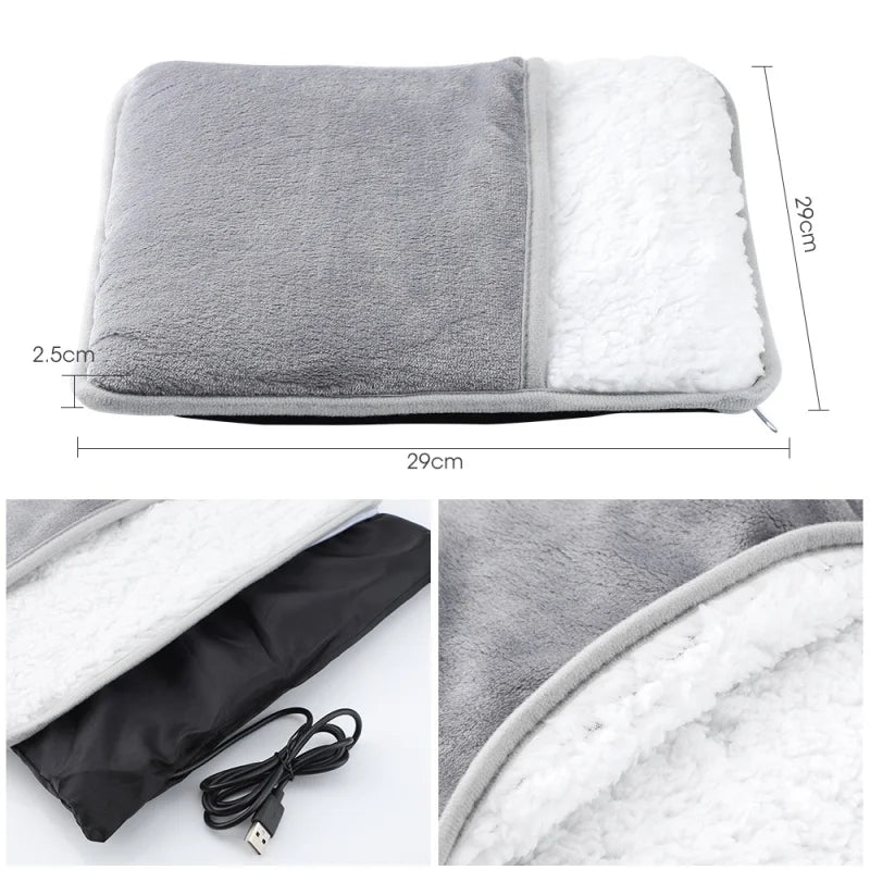 Electric Plush Foot Warmer - USB
