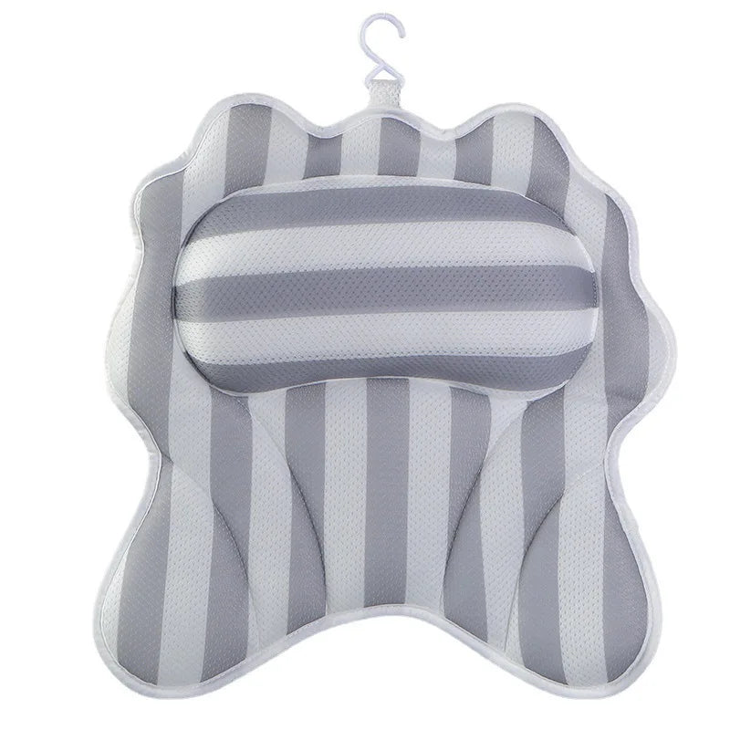 Ergonomic bath pillow