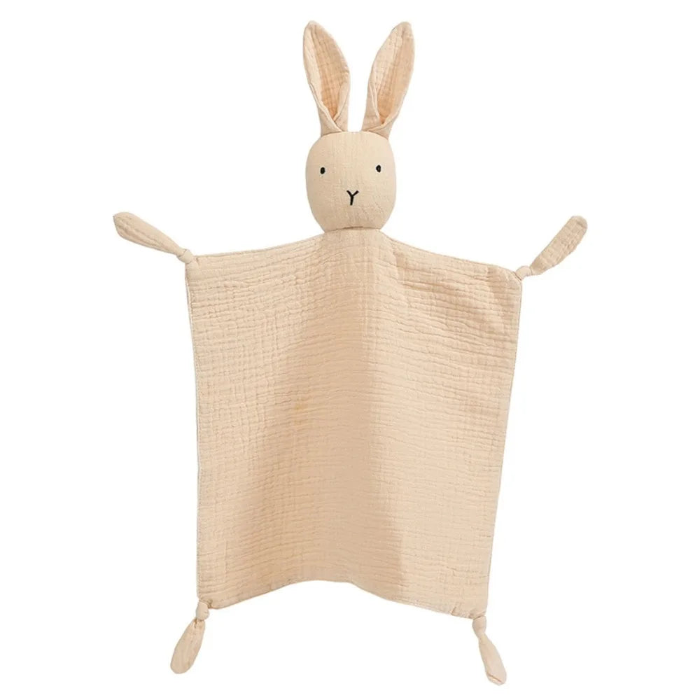 Doudou lapin en coton doux pour bébé 3-24 mois