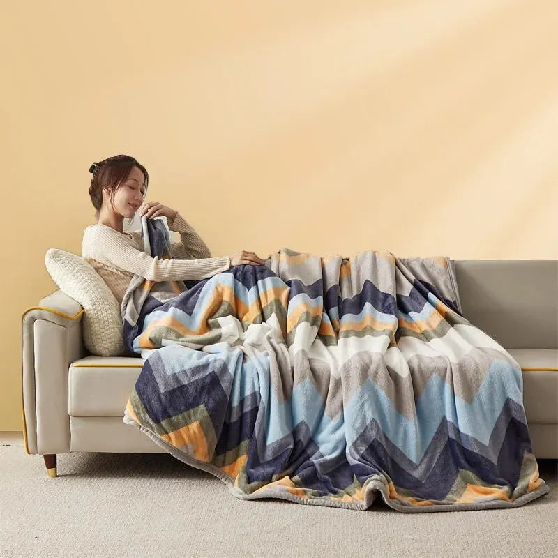 Ultra soft sofa blanket