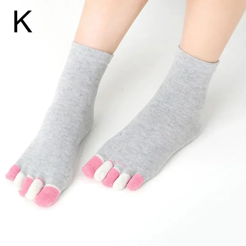 Colorful and breathable 5-toe socks