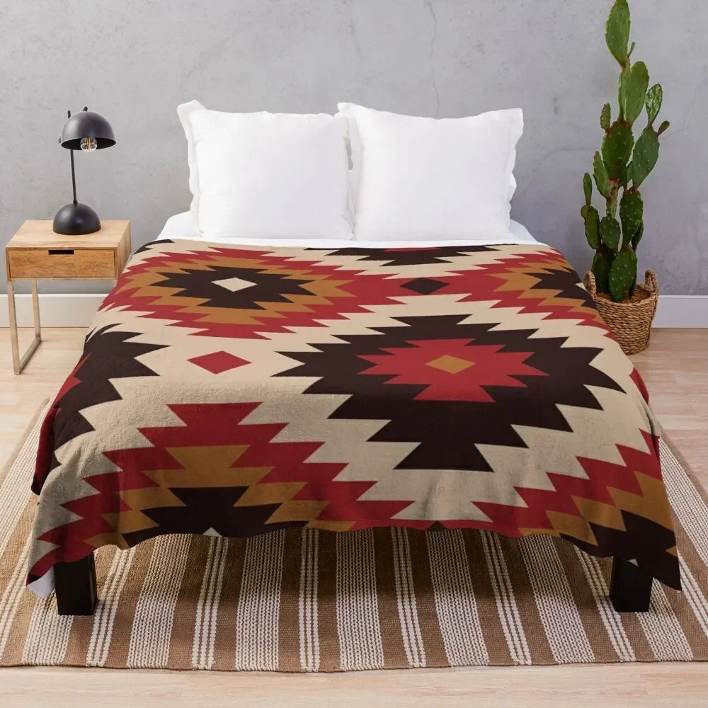 Navajo pattern bohemian bedspread