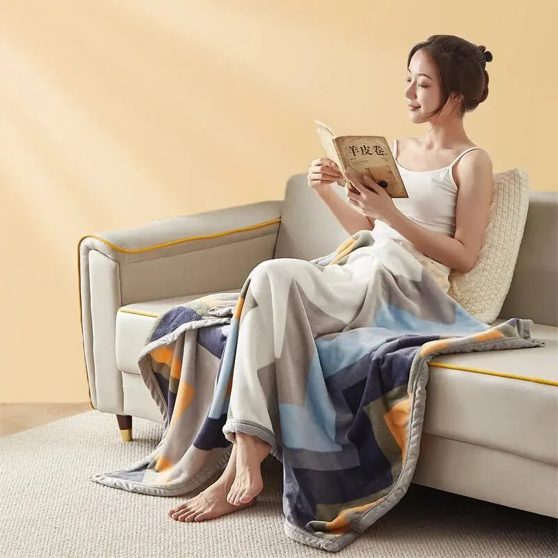 Ultra soft sofa blanket