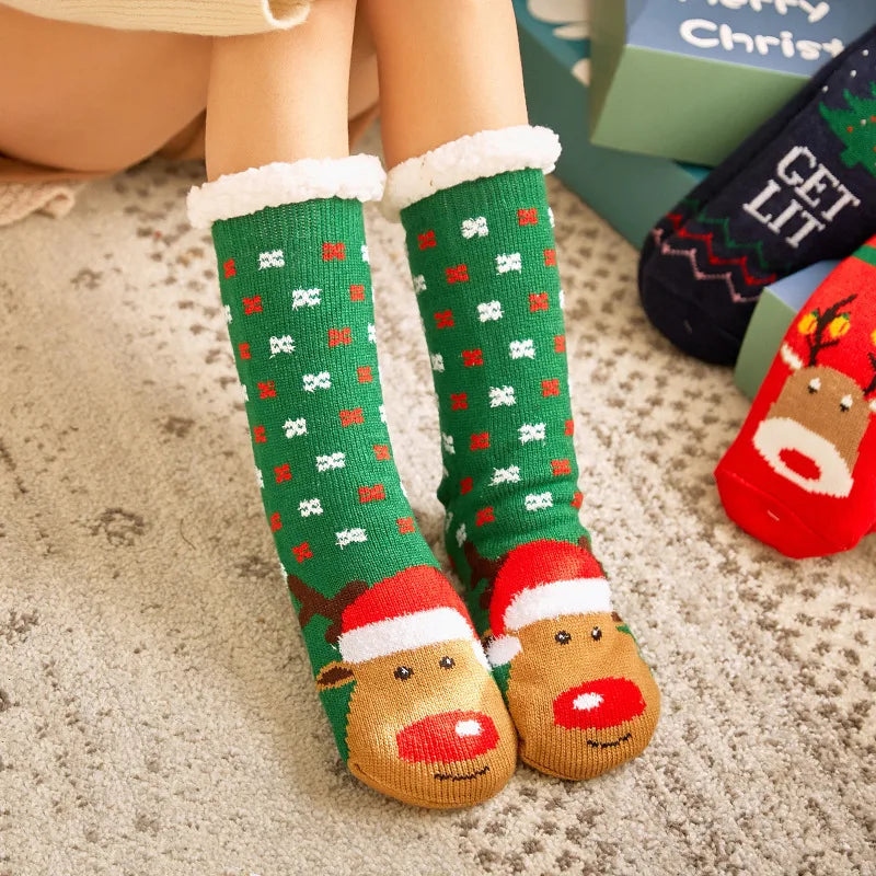 Warm plush winter socks