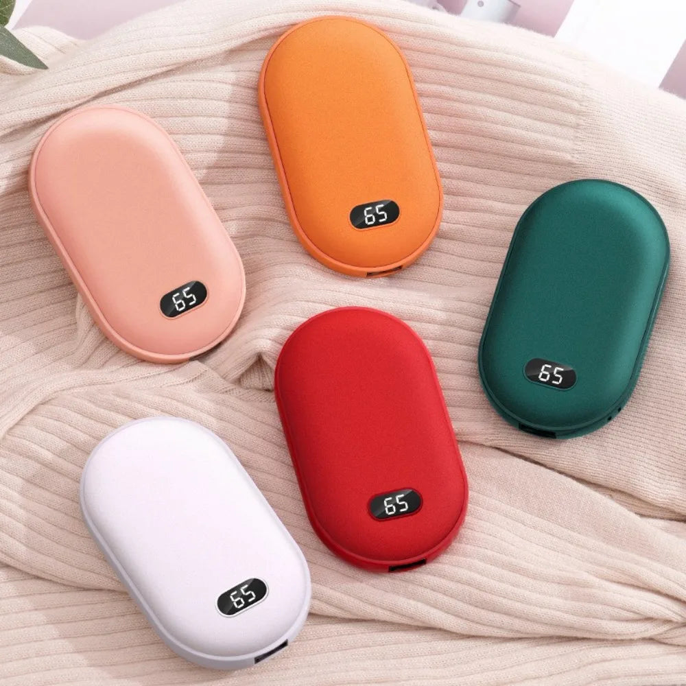 2-in-1 USB Hand Warmer with Built-in Power Bank and Fast Heat