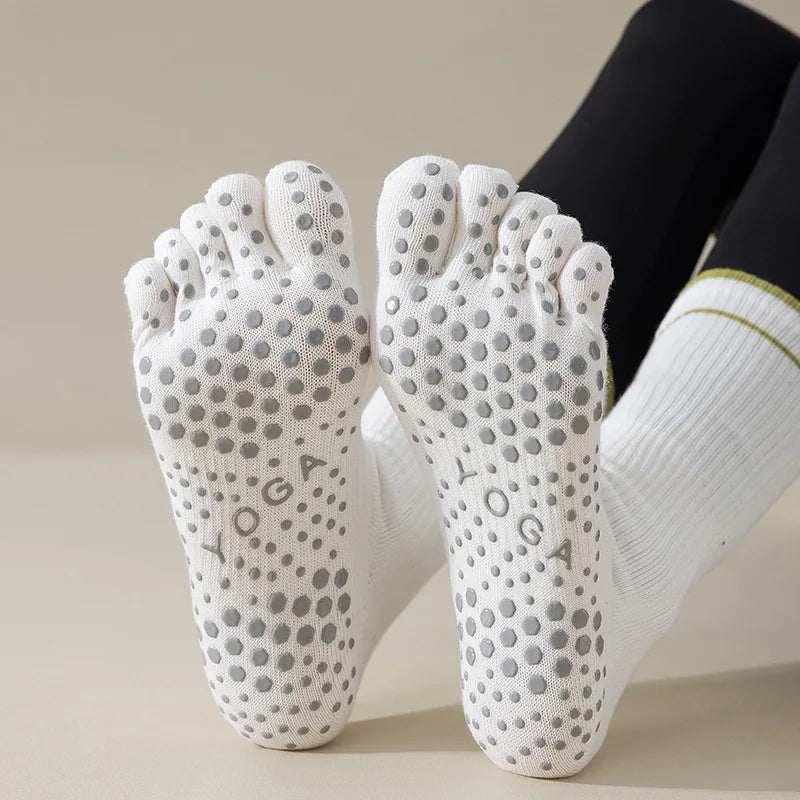 Five Toe Non-Slip Yoga Socks