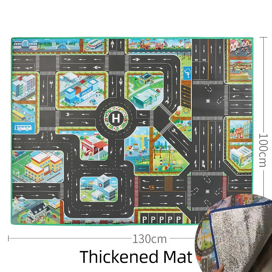 Tapis routier éducatif pour enfant – Découverte, jeu et éveil