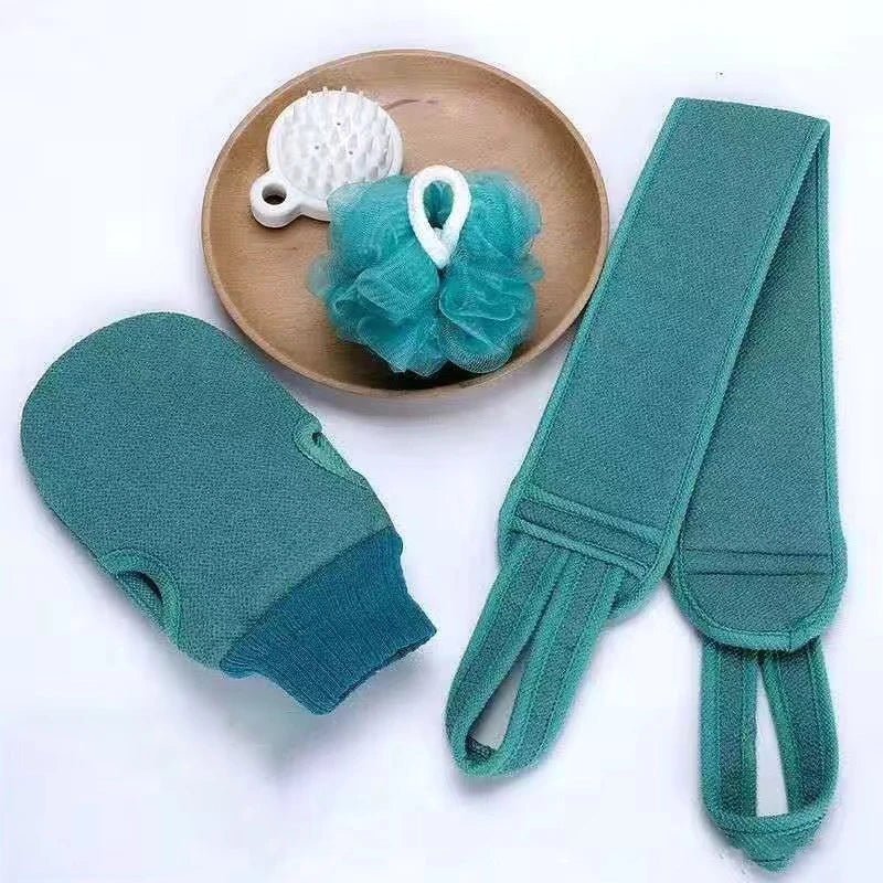 Gants de toilette exfoliants en éponge