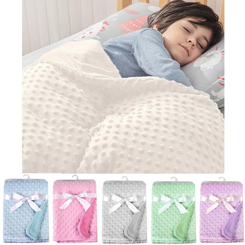 Couverture bébé chaude en polaire douce et respirante