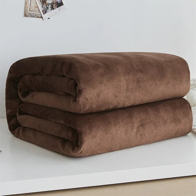 Faux fur blanket