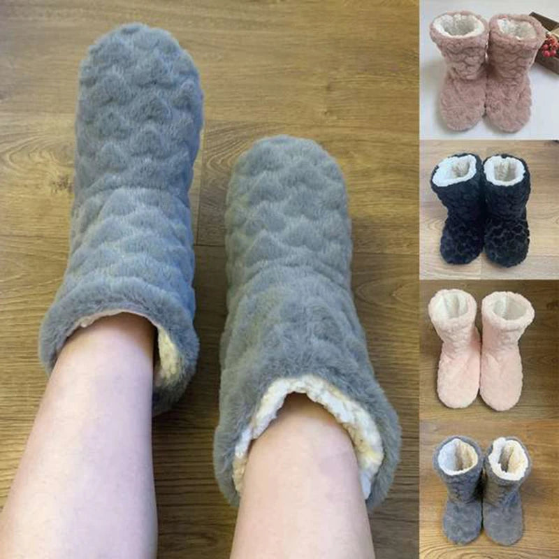 Thick winter slippers