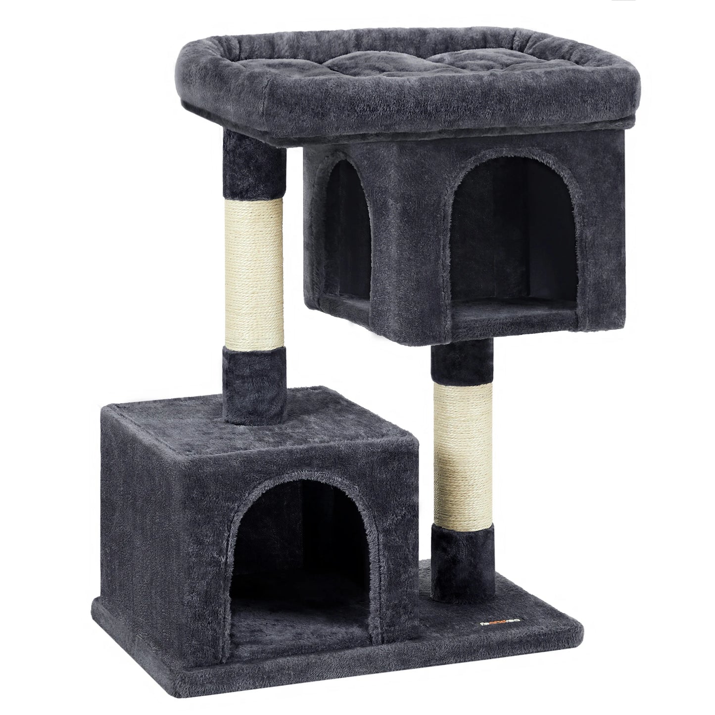 Arbre à Chat – Double niche, griffoir et plateforme douillette