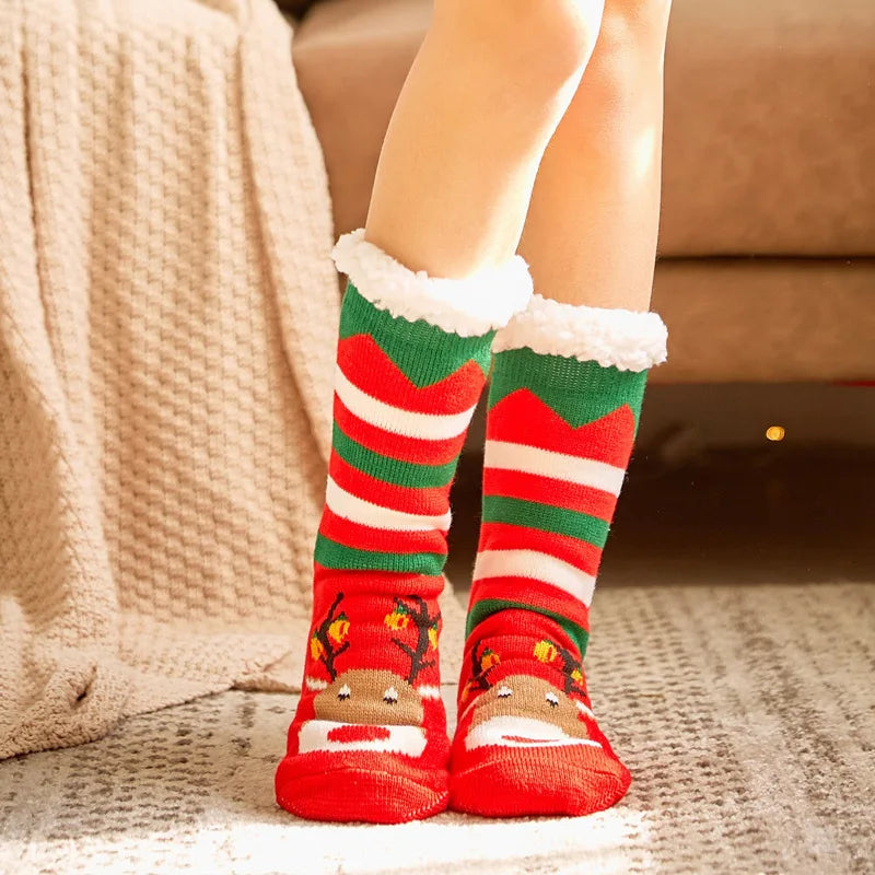 Warm plush winter socks