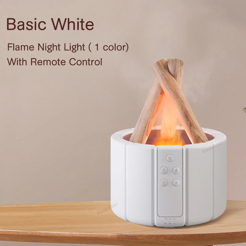 Aromatherapy diffuser with simulated flame