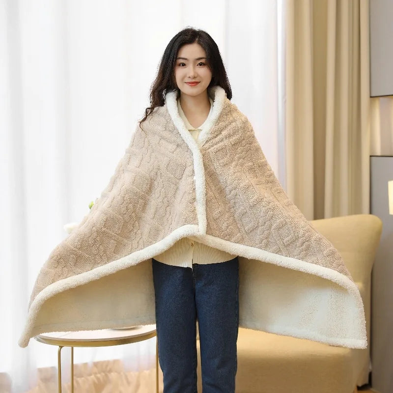 Cape - Soft and warm blanket with buttons