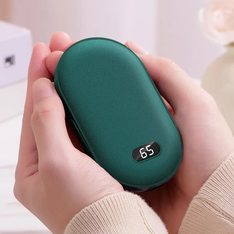 2-in-1 USB Hand Warmer with Built-in Power Bank and Fast Heat