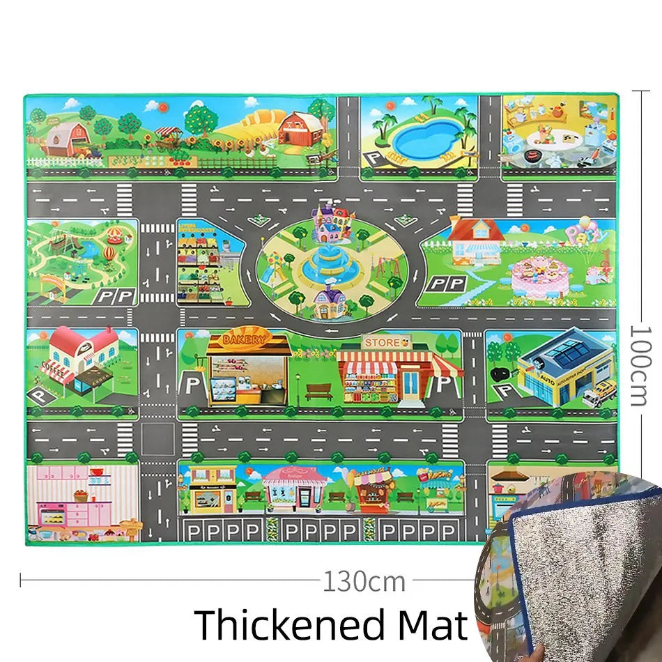 Tapis routier éducatif pour enfant – Découverte, jeu et éveil