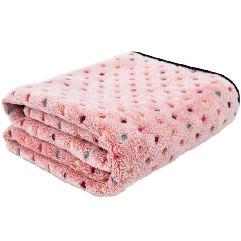 Soft Coral Fleece Pet Blanket