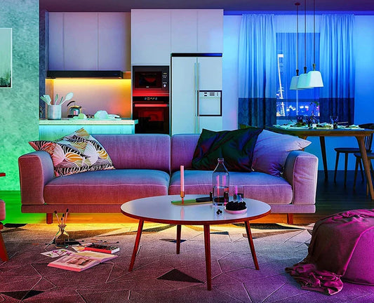 5M Multicolor RGB LED Strip with Remote Control and USB Power Supply