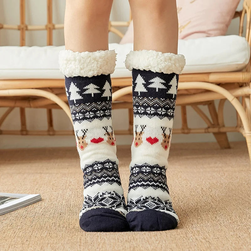 Warm plush winter socks