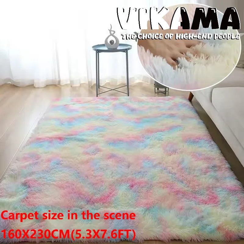 Tapis ultra doux antidérapant et lavable pour salon et chambre