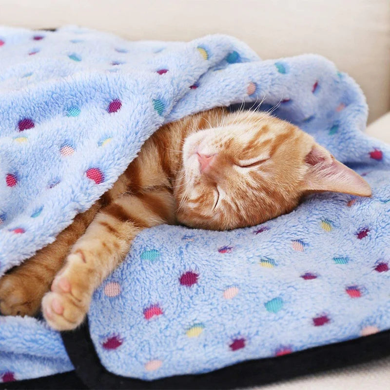Soft Coral Fleece Pet Blanket