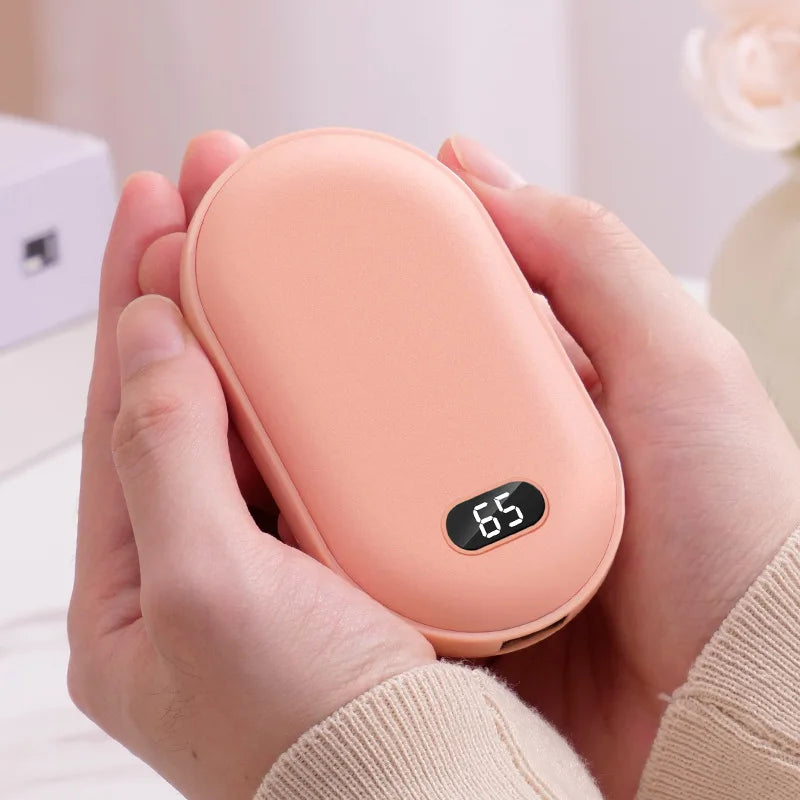 2-in-1 USB Hand Warmer with Built-in Power Bank and Fast Heat