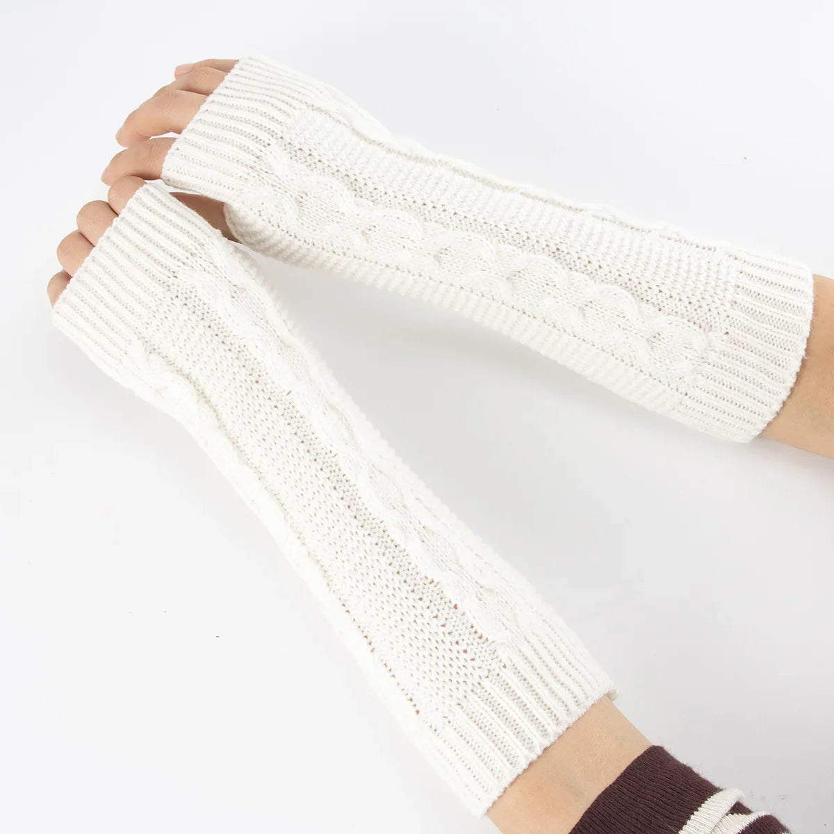 Warm fingerless mittens for a cozy winter