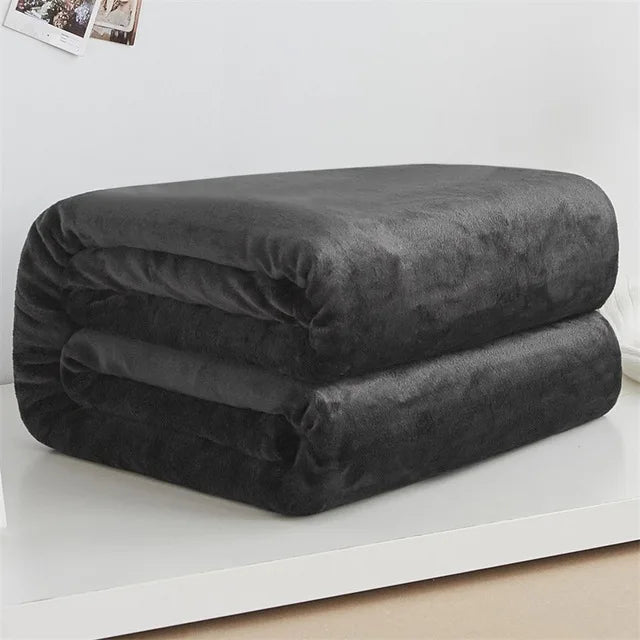 Faux fur blanket