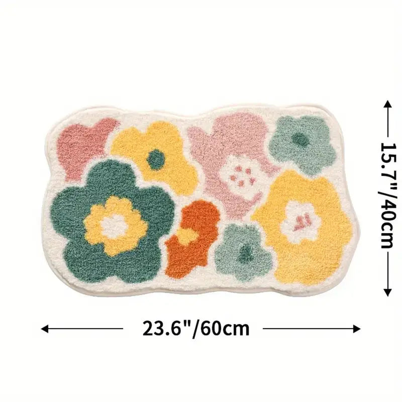 Cute and soft microfiber bath mat